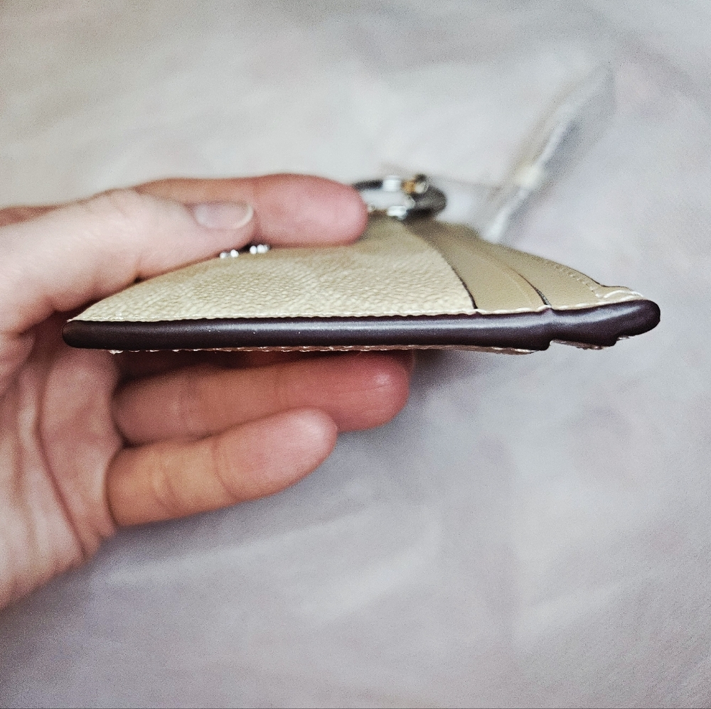 Coach Skinny ID Case Card Holder Signature Canvas - Picture 9 of 17